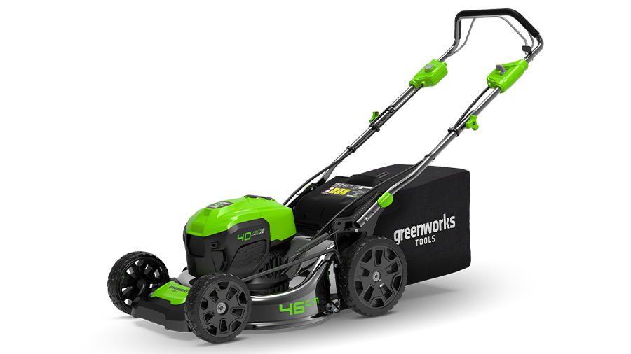 Tondeuse à Gazon Sans Fil Greenworks 24V 33cm - Moteur Brushless, Sac 30L, Batterie 4Ah Incluse